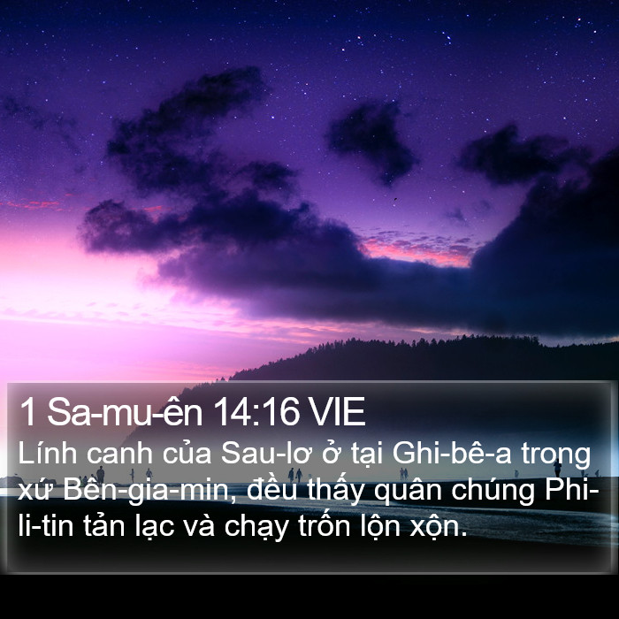 1 Sa-mu-ên 14:16 VIE Bible Study