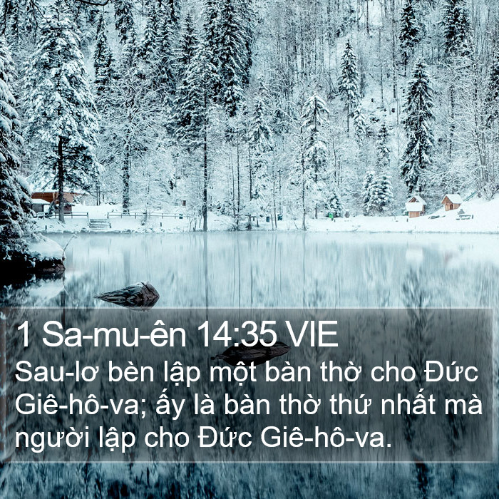 1 Sa-mu-ên 14:35 VIE Bible Study