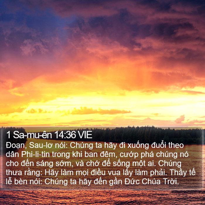 1 Sa-mu-ên 14:36 VIE Bible Study