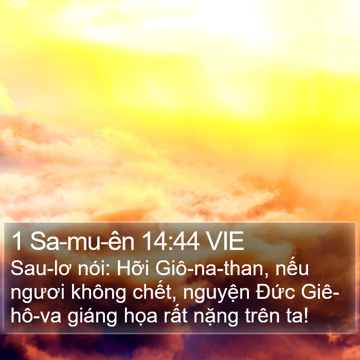 1 Sa-mu-ên 14:44 VIE Bible Study