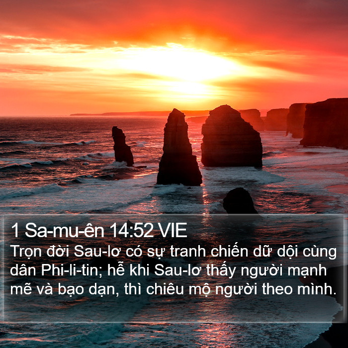 1 Sa-mu-ên 14:52 VIE Bible Study