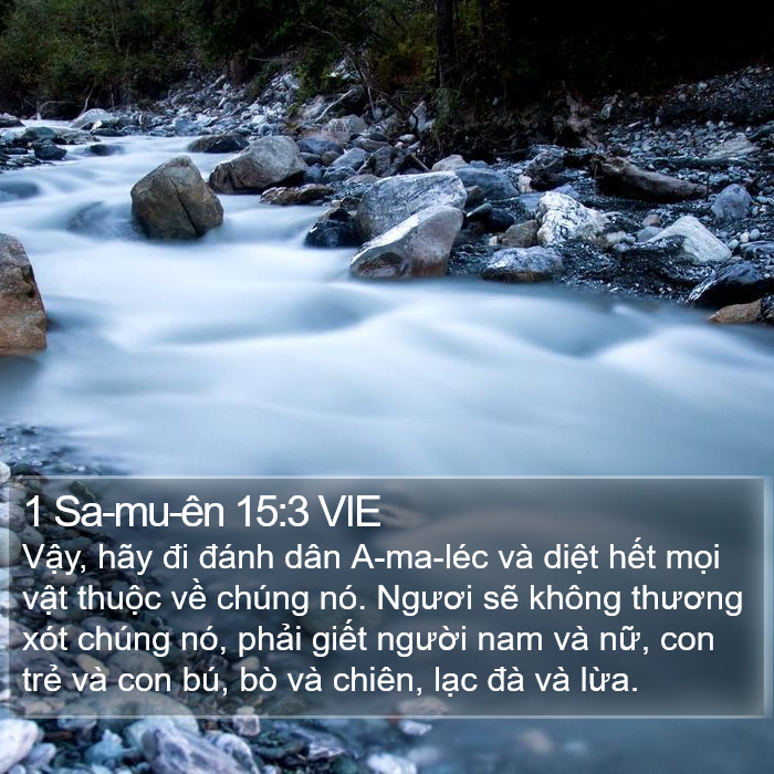 1 Sa-mu-ên 15:3 VIE Bible Study