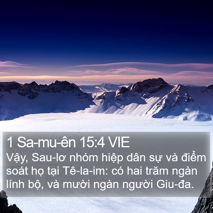 1 Sa-mu-ên 15:4 VIE Bible Study