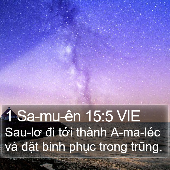 1 Sa-mu-ên 15:5 VIE Bible Study