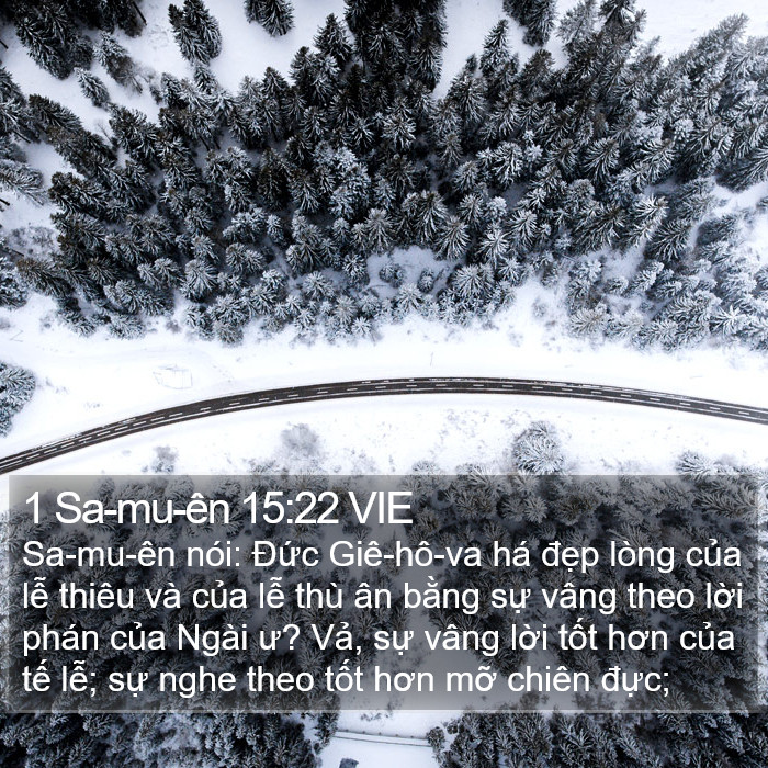 1 Sa-mu-ên 15:22 VIE Bible Study