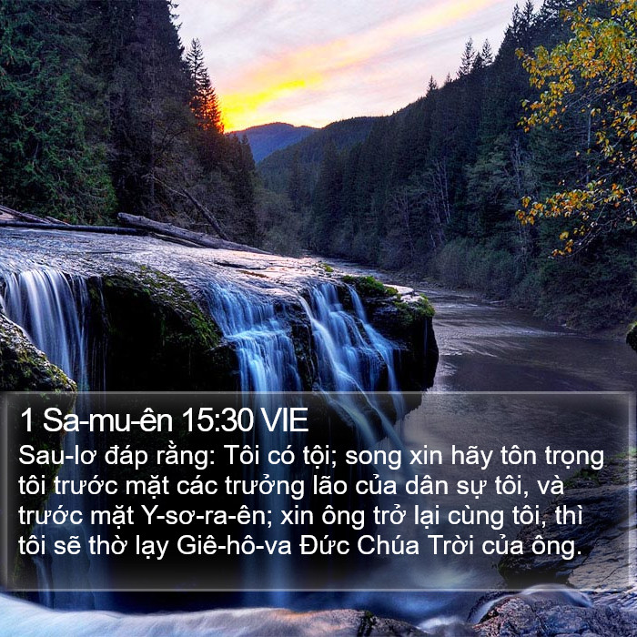 1 Sa-mu-ên 15:30 VIE Bible Study