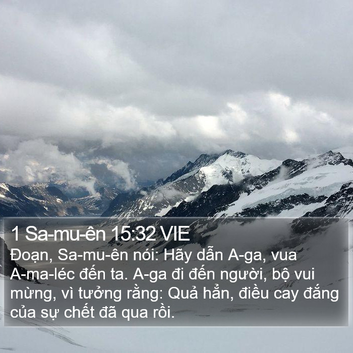 1 Sa-mu-ên 15:32 VIE Bible Study