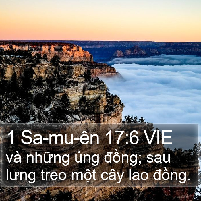 1 Sa-mu-ên 17:6 VIE Bible Study