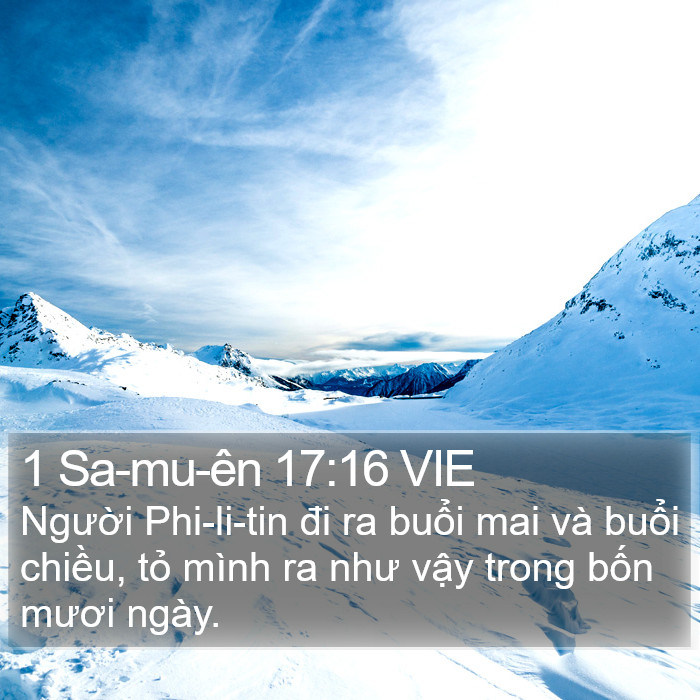 1 Sa-mu-ên 17:16 VIE Bible Study