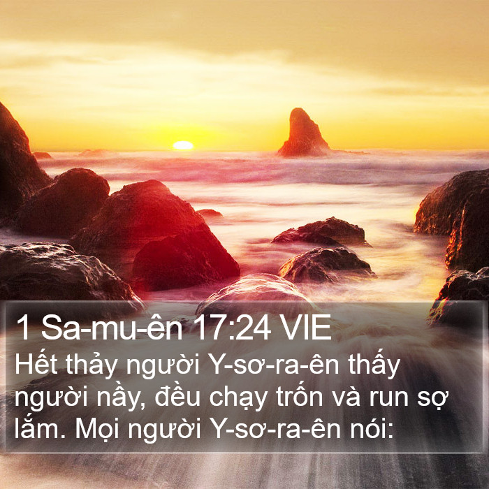 1 Sa-mu-ên 17:24 VIE Bible Study