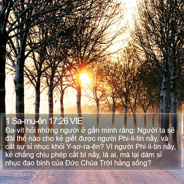 1 Sa-mu-ên 17:26 VIE Bible Study