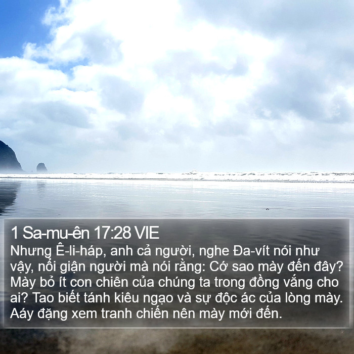 1 Sa-mu-ên 17:28 VIE Bible Study