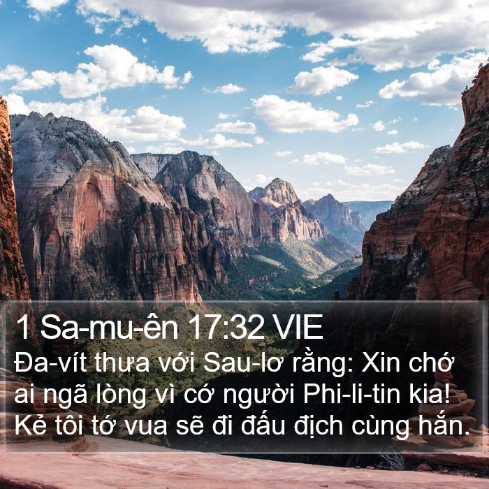 1 Sa-mu-ên 17:32 VIE Bible Study