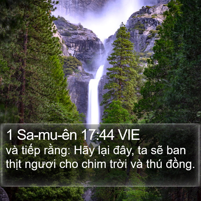 1 Sa-mu-ên 17:44 VIE Bible Study