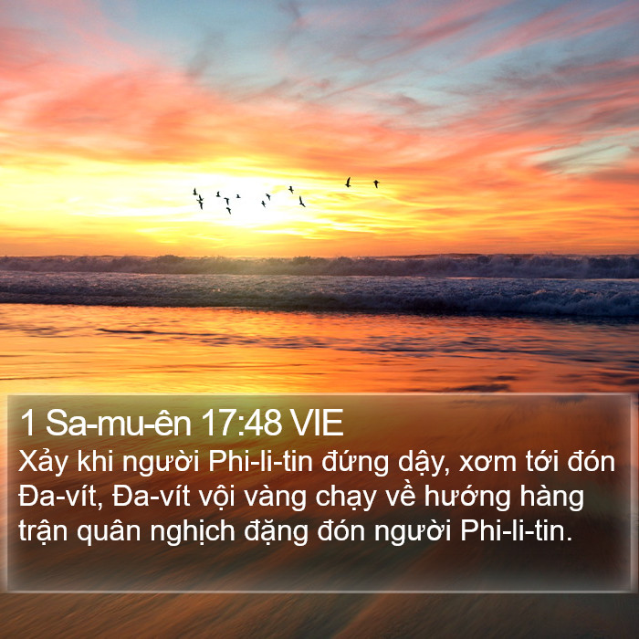 1 Sa-mu-ên 17:48 VIE Bible Study