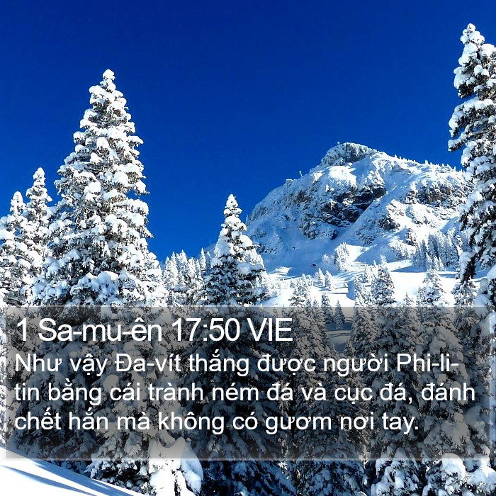 1 Sa-mu-ên 17:50 VIE Bible Study