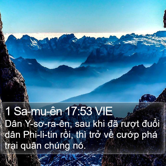 1 Sa-mu-ên 17:53 VIE Bible Study