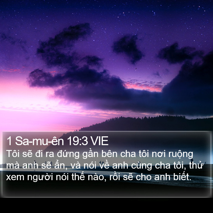 1 Sa-mu-ên 19:3 VIE Bible Study