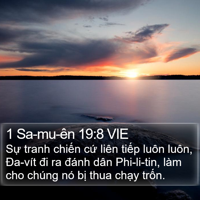 1 Sa-mu-ên 19:8 VIE Bible Study