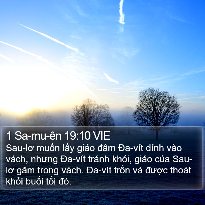 1 Sa-mu-ên 19:10 VIE Bible Study