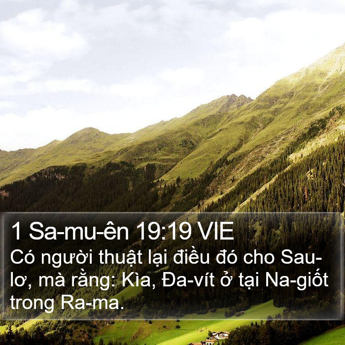 1 Sa-mu-ên 19:19 VIE Bible Study