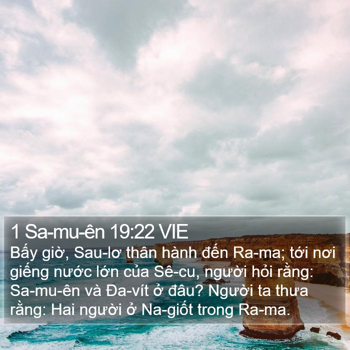 1 Sa-mu-ên 19:22 VIE Bible Study