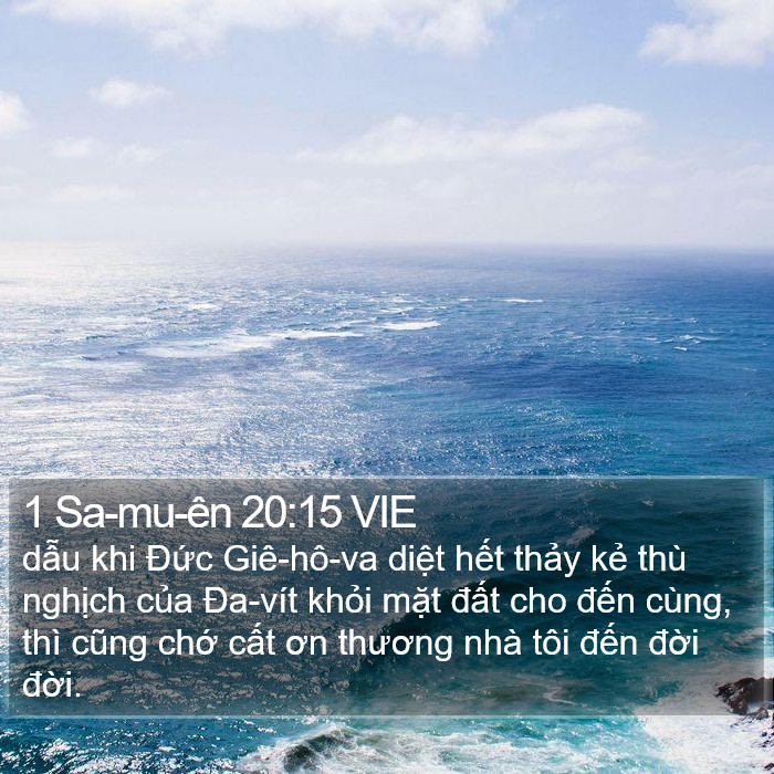 1 Sa-mu-ên 20:15 VIE Bible Study