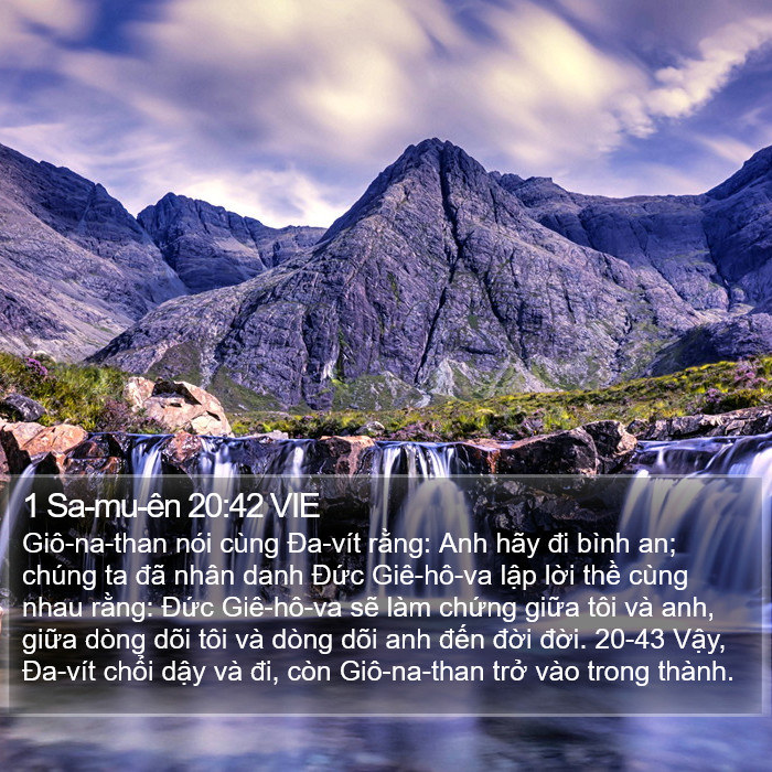 1 Sa-mu-ên 20:42 VIE Bible Study