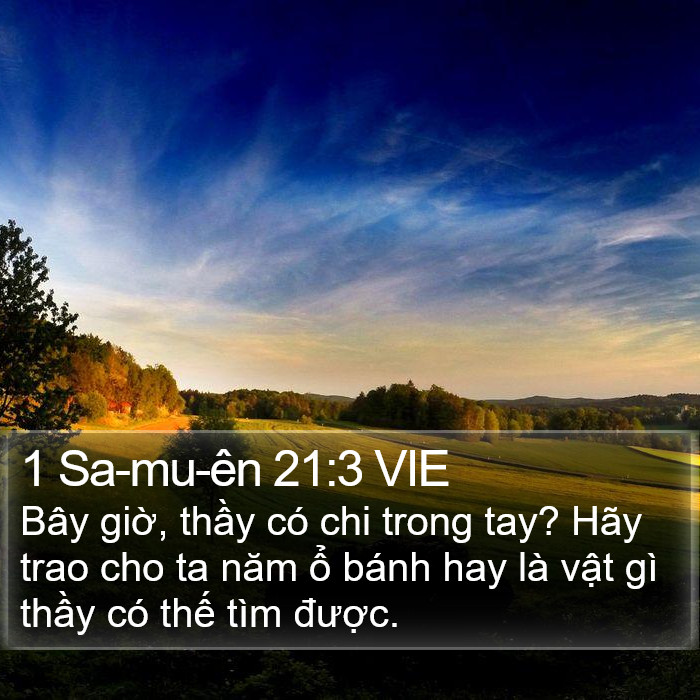 1 Sa-mu-ên 21:3 VIE Bible Study