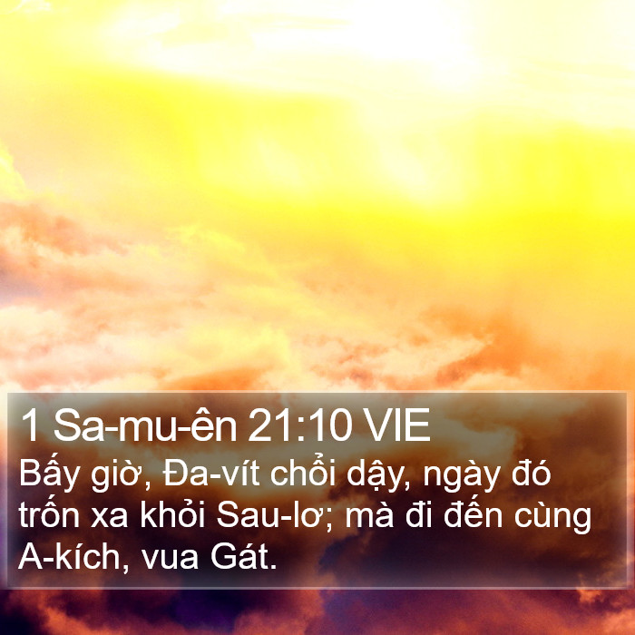 1 Sa-mu-ên 21:10 VIE Bible Study