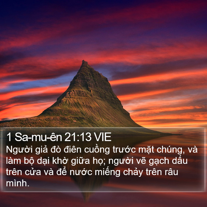 1 Sa-mu-ên 21:13 VIE Bible Study