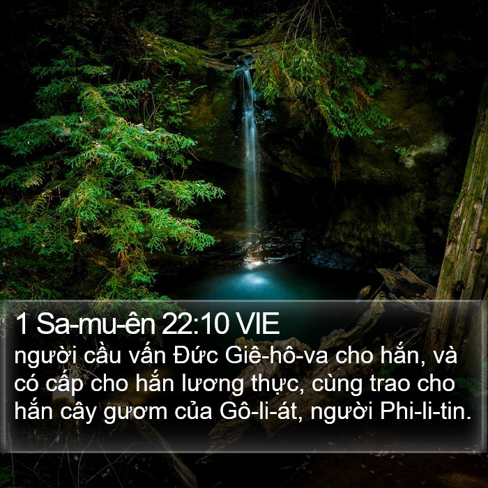 1 Sa-mu-ên 22:10 VIE Bible Study