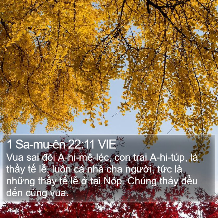 1 Sa-mu-ên 22:11 VIE Bible Study