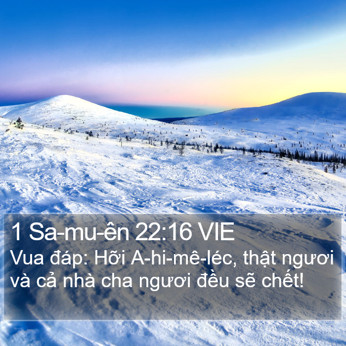 1 Sa-mu-ên 22:16 VIE Bible Study