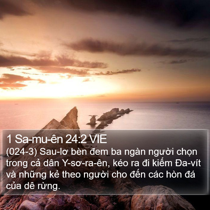 1 Sa-mu-ên 24:2 VIE Bible Study