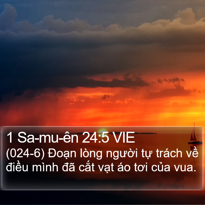 1 Sa-mu-ên 24:5 VIE Bible Study