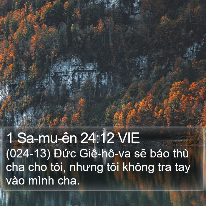 1 Sa-mu-ên 24:12 VIE Bible Study