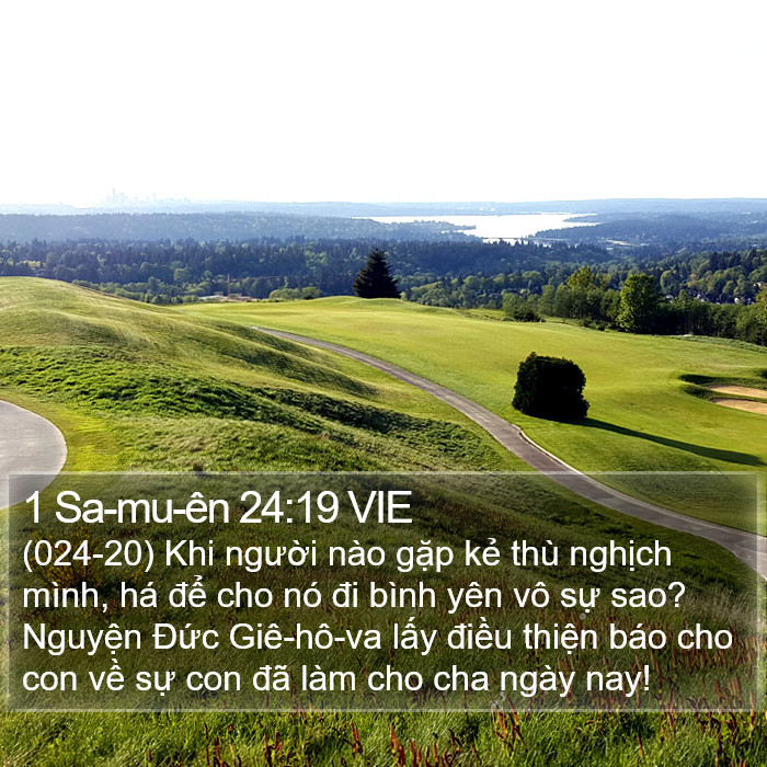 1 Sa-mu-ên 24:19 VIE Bible Study