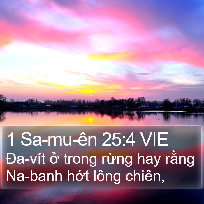 1 Sa-mu-ên 25:4 VIE Bible Study