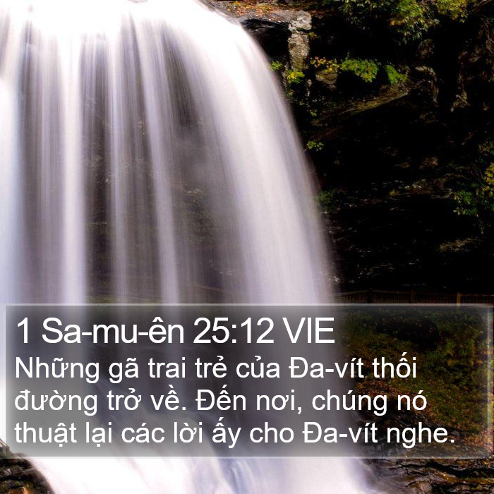 1 Sa-mu-ên 25:12 VIE Bible Study