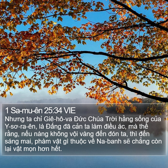 1 Sa-mu-ên 25:34 VIE Bible Study