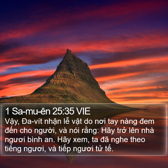 1 Sa-mu-ên 25:35 VIE Bible Study