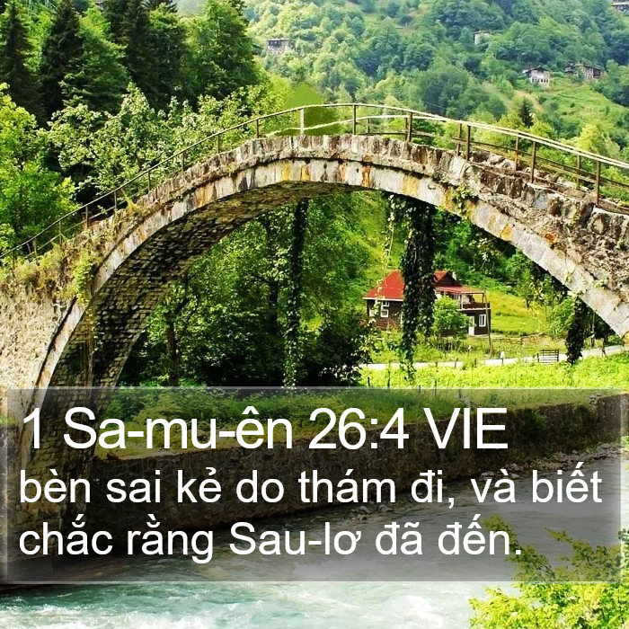 1 Sa-mu-ên 26:4 VIE Bible Study