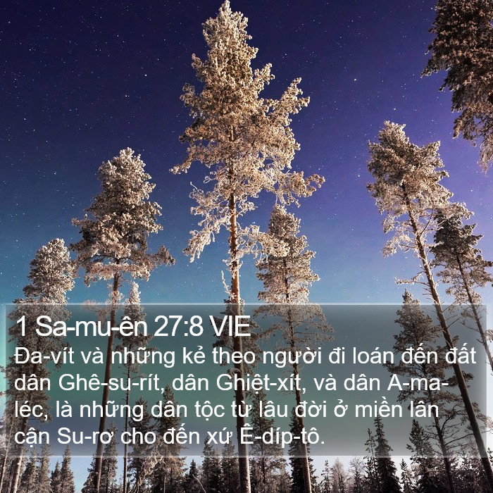1 Sa-mu-ên 27:8 VIE Bible Study