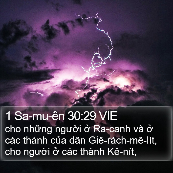 1 Sa-mu-ên 30:29 VIE Bible Study