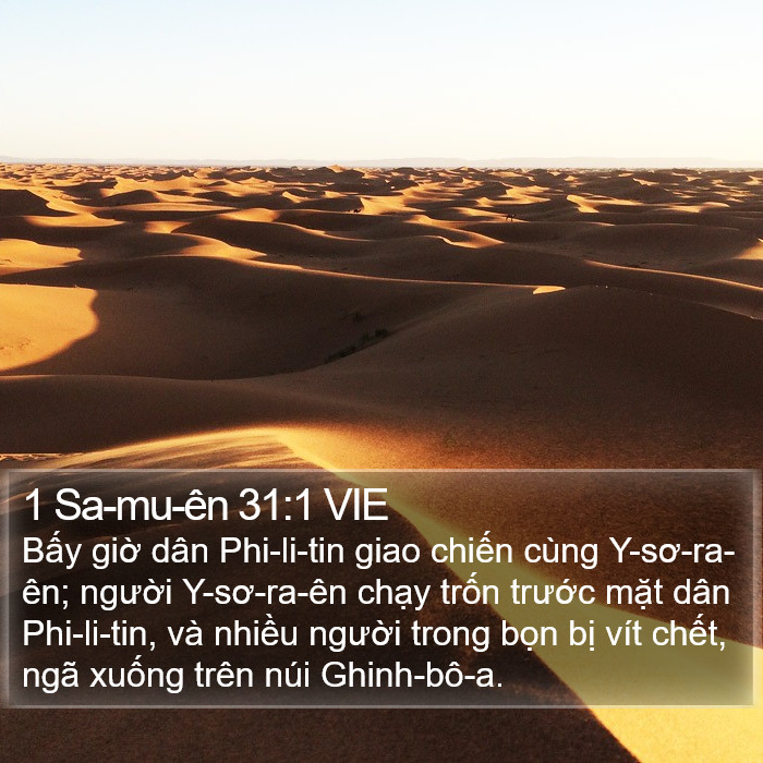 1 Sa-mu-ên 31:1 VIE Bible Study