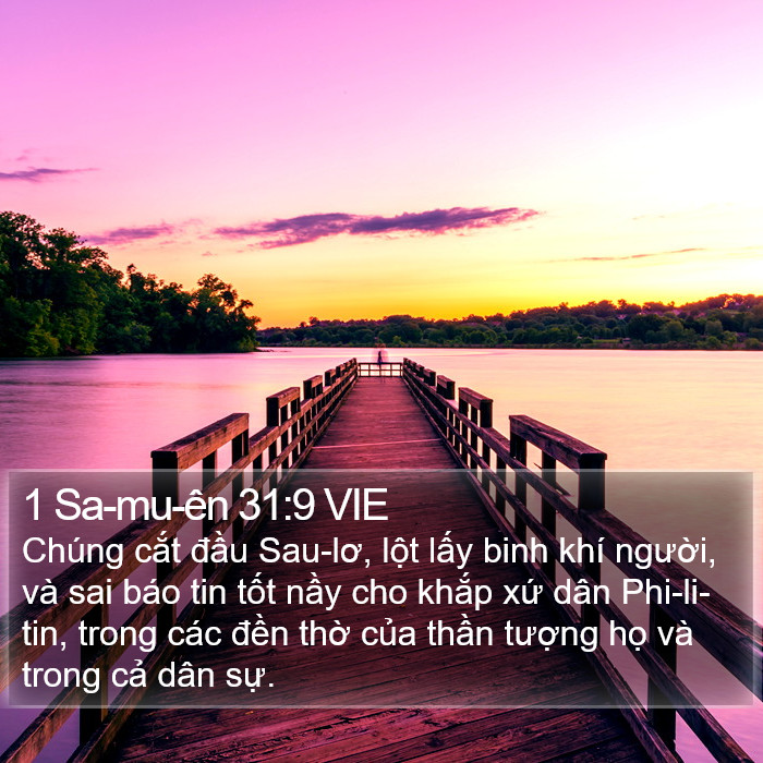 1 Sa-mu-ên 31:9 VIE Bible Study