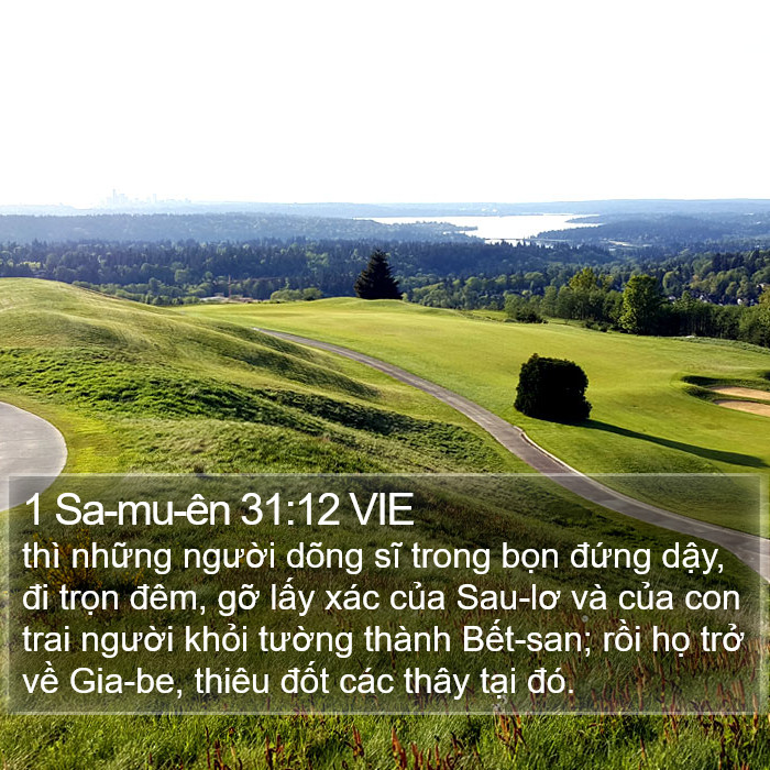 1 Sa-mu-ên 31:12 VIE Bible Study