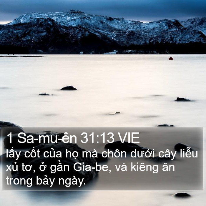 1 Sa-mu-ên 31:13 VIE Bible Study