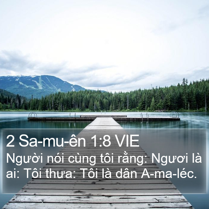 2 Sa-mu-ên 1:8 VIE Bible Study